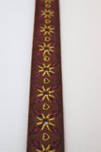 花刺繍ベルト