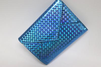 ブルーフェイクレザーウォレット